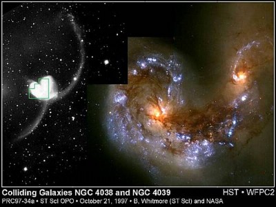 Cannibalismo galattico NGC4038 e NGC 4039