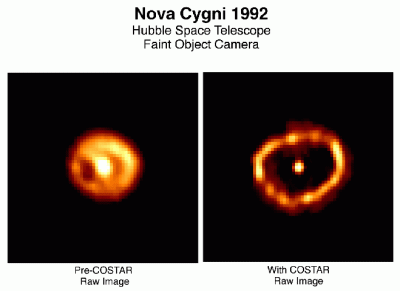 Nova cigni 1992 prma e dopo lesplosione