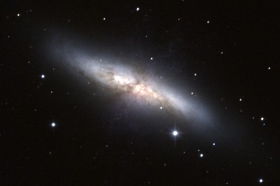 La galassia M 82 ripresa nell'ottico