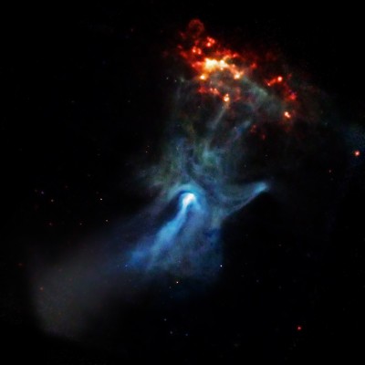 La pulsar PSR B1509-58 nella costellazione del Compasso