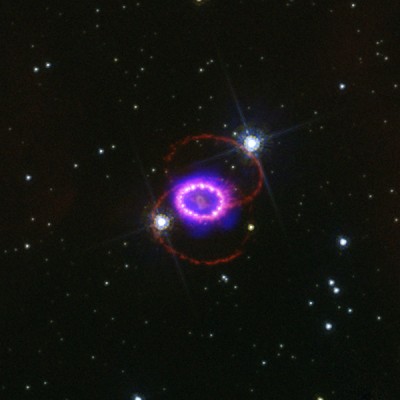 SN 1987a ripresa da Chandra ai raggi X - crediti NASA/STScI/CfA/P.Challis