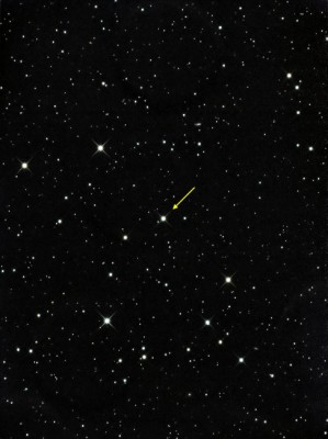 Posizinamento di HE-1523-0901 nel cielo stellato - Credit Anthony Ayiomamitis