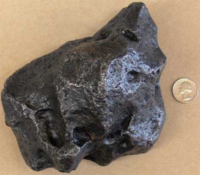 Foto di un meteorite