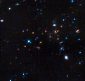 L'ammasso di galassie CL J1449+0856 - Credits: Hubble/NASA