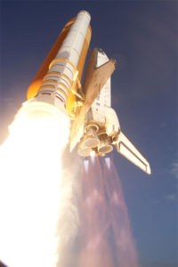 STS 133 Discovery il momento del liftoff il 24 febbraio 2011- Credits NASA