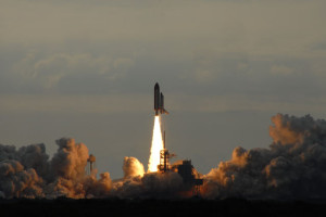 STS 134 Endeavour il momento del lift-off - Credits: Spacearium