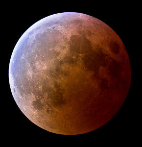 La Luna durante un'eclissi - Copyright degli aventi diritto