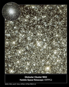 M 22 ammasso globulare nel Sagittario - Credits: 