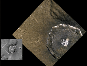 Mercurio: cratere Degas fotografato dalla Messanger nel 2011 - credits: NASA-Johns Hopkins University Applied Physics Laboratory Carnegie Institution of Washington