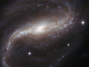 NGC 7479 fotografata da Hubble - Credits: ESA/NASA/Hubble