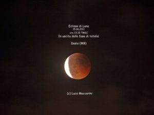 Eclisse di Luna 15 giugno 2011 - Credits: Luca Maccarini