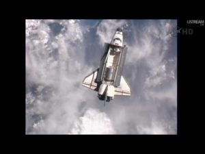 STS 135 Atlantis Rendezvous Pitch Maneuver - Credits: NASA tv