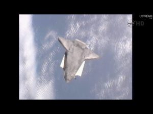 STS 135 Atlantis Rendezvous Pitch Maneuver - Credits: NASAtv