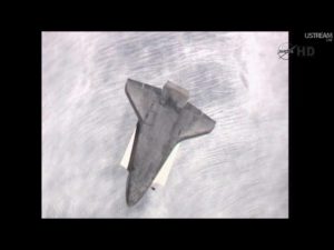 STS 135 Atlantis Rendezvous Pitch Maneuver - Credits: NASAtv