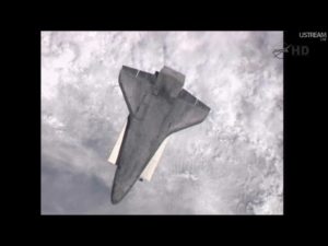 STS 135 Atlantis Rendezvous Pitch Maneuver - Credits: NASAtv