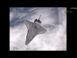 STS 135 Atlantis Rendezvous Pitch Maneuver - Credits: NASAtv