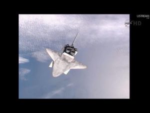 STS 135 Atlantis Rendezvous Pitch Maneuver - Credits: NASAtv