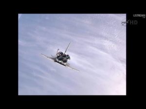 STS 135 Atlantis Rendezvous Pitch Maneuver - Credits: NASAtv