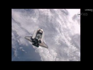 STS 135 Atlantis Rendezvous Pitch Maneuver - Credits: NASAtv