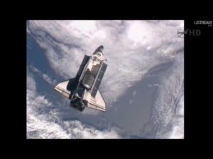 STS 135 Atlantis Rendezvous Pitch Maneuver - Credits: NASAtv