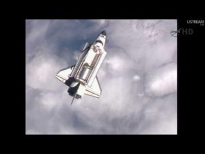 STS 135 Atlantis Rendezvous Pitch Maneuver - Credits: NASAtv