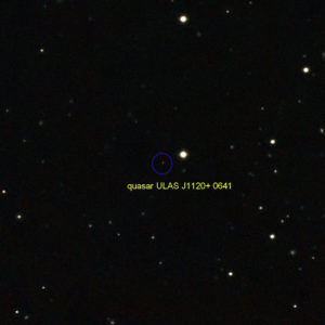 Quasar ULAS J1120+0641 - Credits: VLT