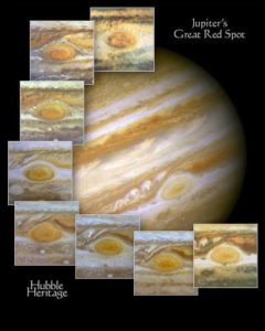 Giove e la Grande macchia rossa in primo piano - Credits: NASA/ESA/Hubble