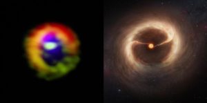 HD 142527 formazione planetaria - Credit ALMA (ESO-NAOJ-NRAO)-M. Kornmesser (ESO)