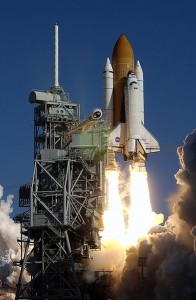 STS 107 Space Shuttle Columbia nel momento dell'ultimo decollo