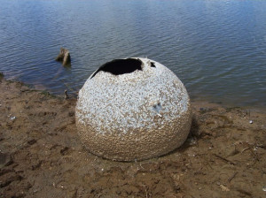 STS 107 - Prte del serbatoio del refrigerante ripescato in un lago del Texas nel 2011 - Credits: NASA