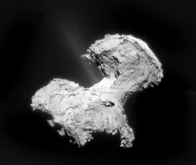 La 67P Churyumov Gerasimenko - Credits: ESA