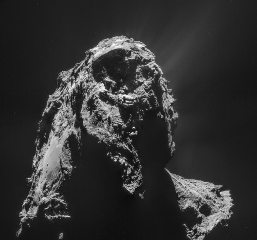 La 67P fotografata il 16 gennaio 2015 - Credits: ESA/Rosetta/NAVCAM – CC BY-SA IGO 3.0