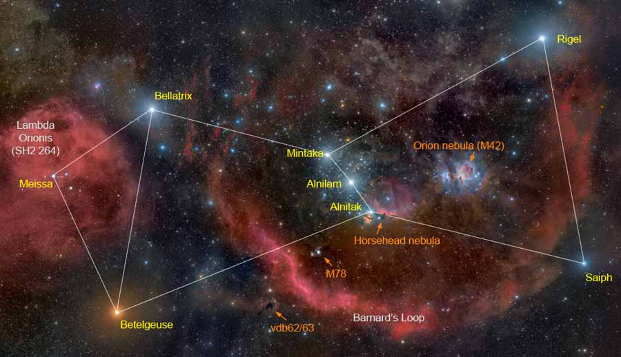 Costellazione dell'Orione - Credits: NASA