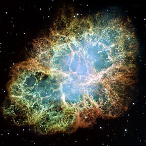 Nebulosa del Granchio formatasi dall'esplosione di una stella diventata supernova nel 1054 d.C. - Credits: Hubble/NASA/ESA