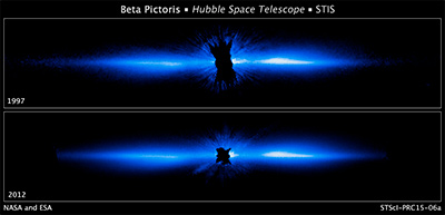 Il disco protoplanetario di Beta Pictoris fotografato da Hubble - Credits: NASA, ESA, and D. Apai and G. Schneider (University of Arizona)