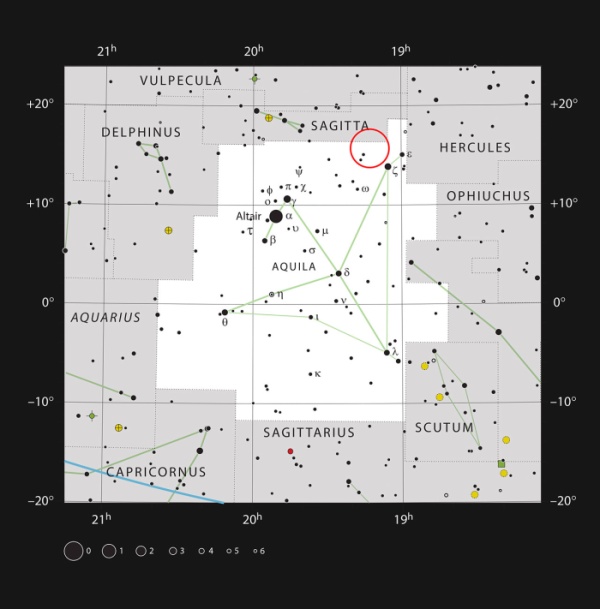 Costellazione dell'Aquila - Credits: ESO/IAU and Sky & Telescope