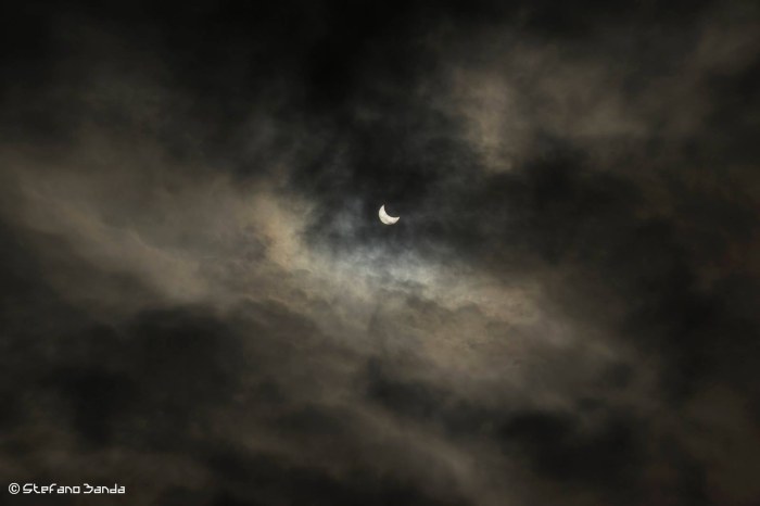L'eclissi ripresa da Stefano Banda - Copyright riservati
